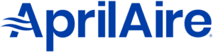 April Aire Logo in Blue Color on a Transparent Background